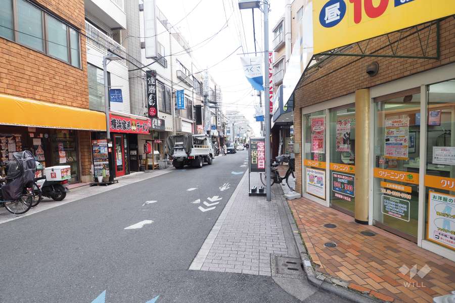 敷地北側の前面道路（西側から）