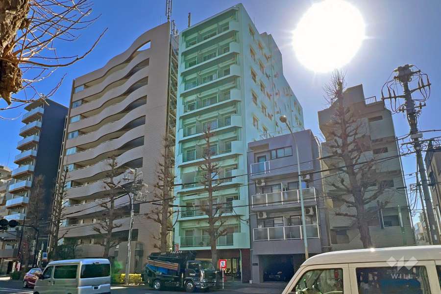 上荻ダイヤモンドマンションの外観（北側から）