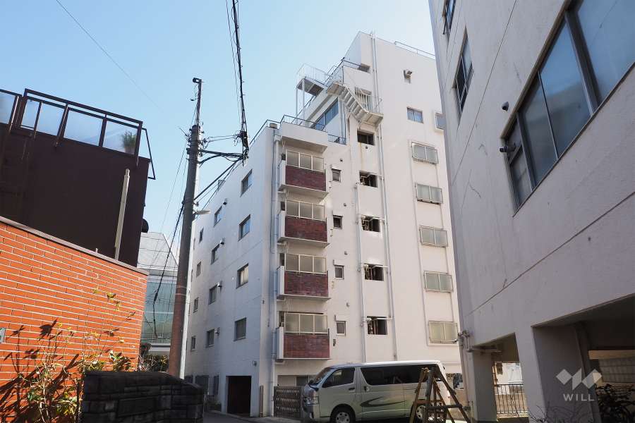 プリンスマンションの外観（北側から）