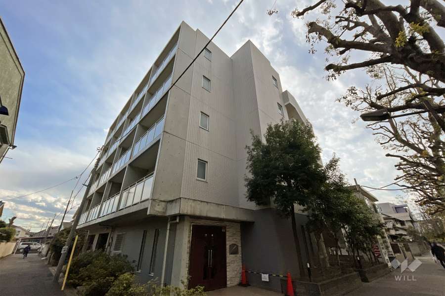 プレールドゥーク上高井戸の外観（北東側から）