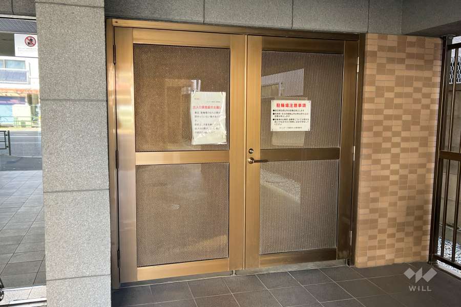 駐輪場の出入り口