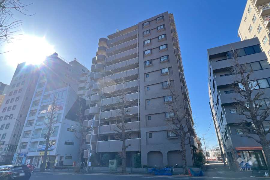 ライオンズステーションプラザ南阿佐ヶ谷の外観（北側から）