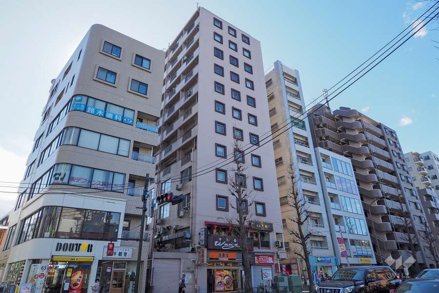 阿佐ヶ谷陵雲閣マンションの外観（北東側から）　