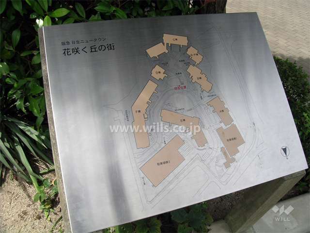 花咲く丘の街BP棟の敷地配置図