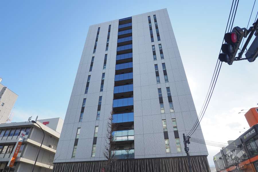 プラウド南阿佐ヶ谷の外観（北西側から）