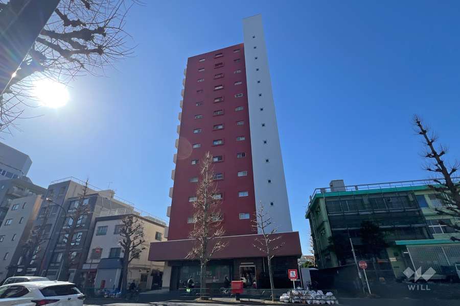 成宗マンションの外観（北側から）