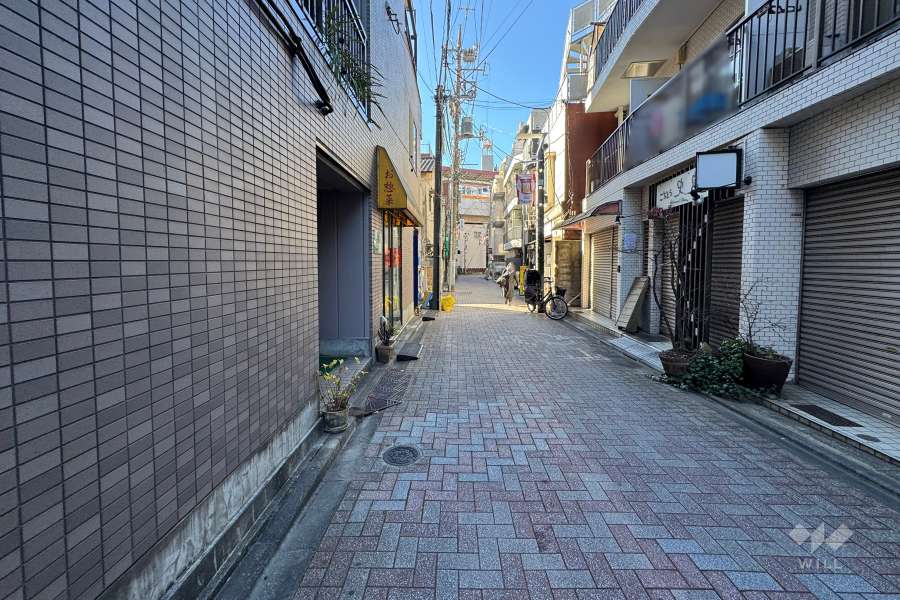 敷地東側の前面道路　