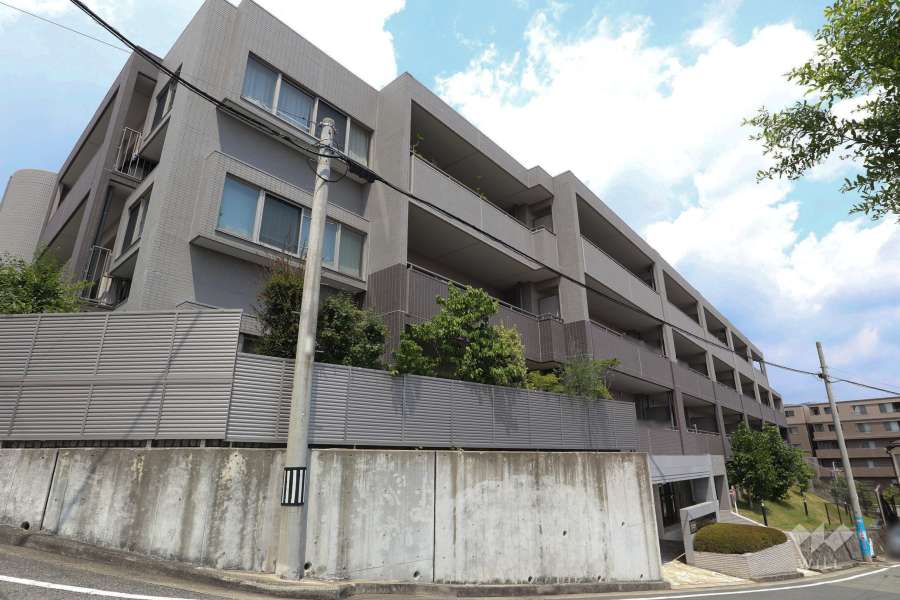 雲雀丘花屋敷アインスの外観（南西側から）