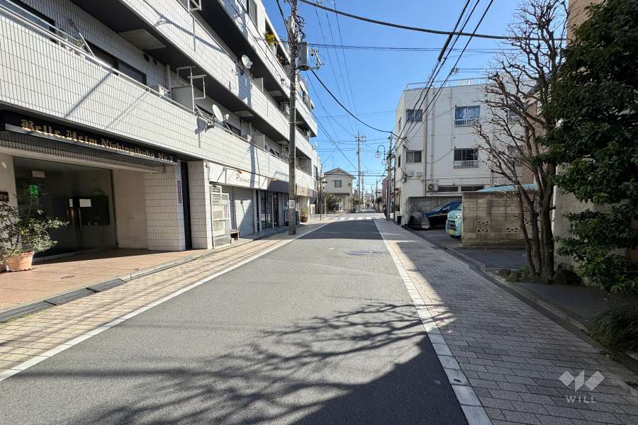 敷地南側の前面道路