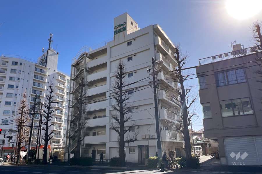 マンション西荻窪の外観（北西側から）
