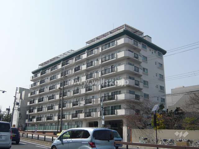 芦屋川アーバンライフの外観（南東側から）