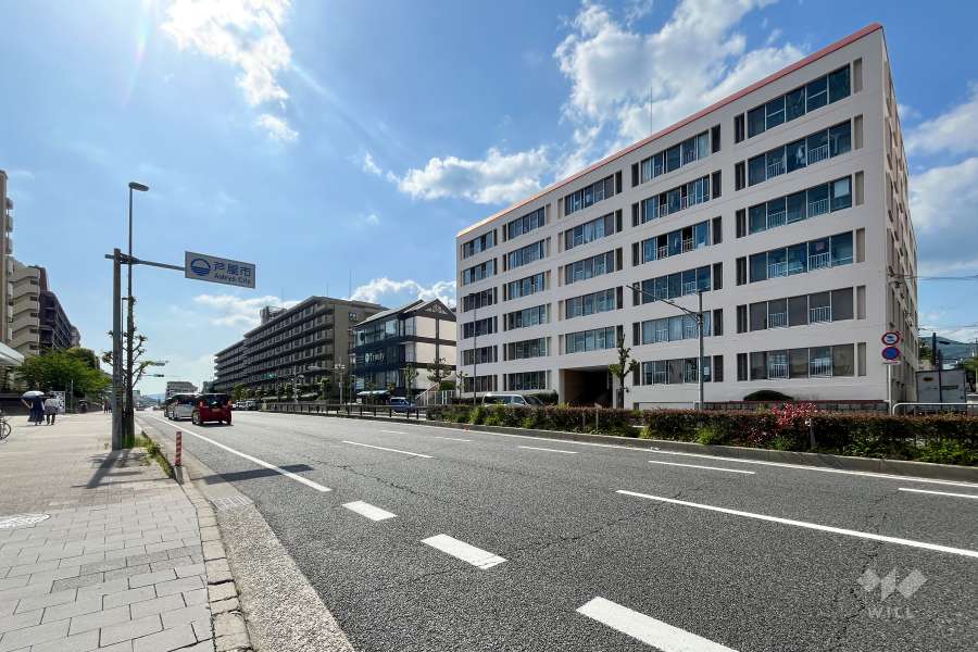 敷地南側の前面道路（国道2号線）