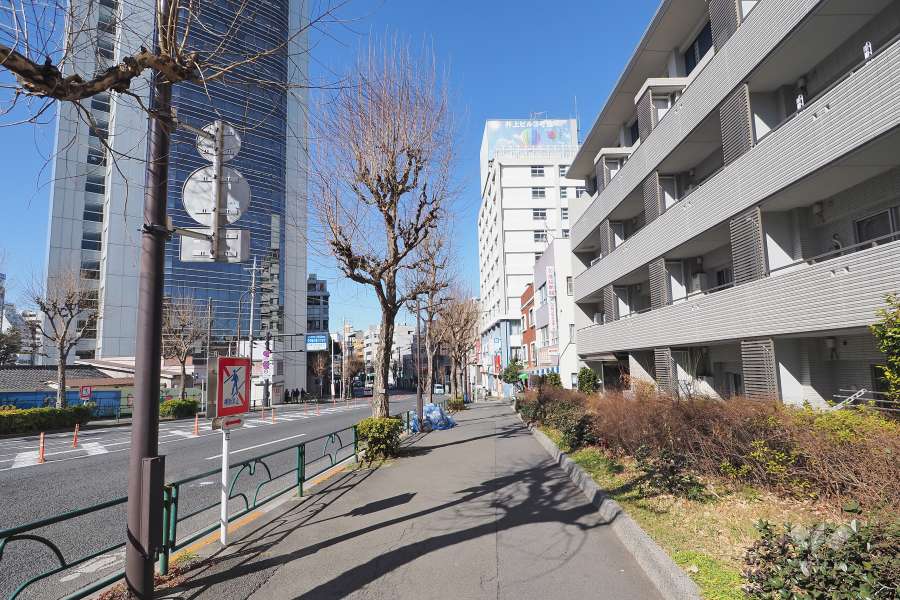 敷地南側の前面道路