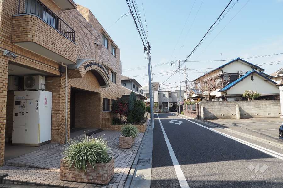 敷地北側の前面道路