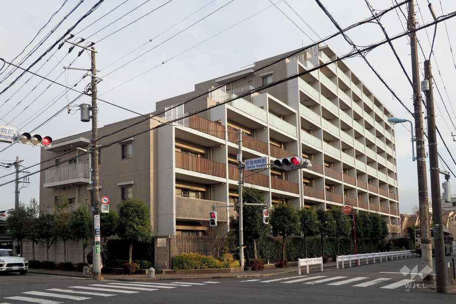 プレサンスロジェ荻窪桃井ザパークの外観（北西側から）