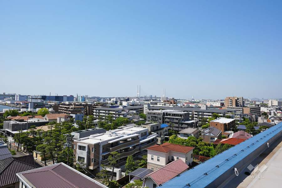 屋上からの眺め（南西方向）