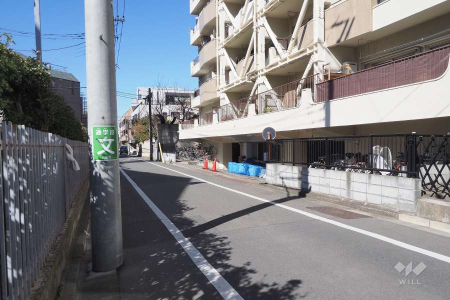 敷地南側の前面道路