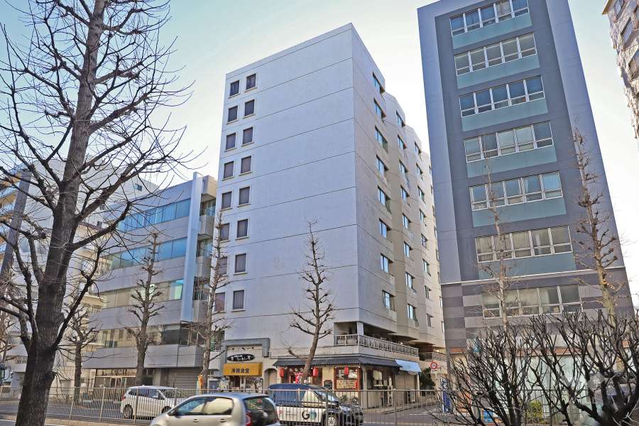 メトロ新高円寺マンションの外観（北西側から）