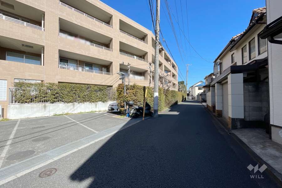 敷地南側の前面道路