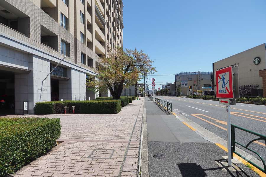 敷地南西側の前面道路