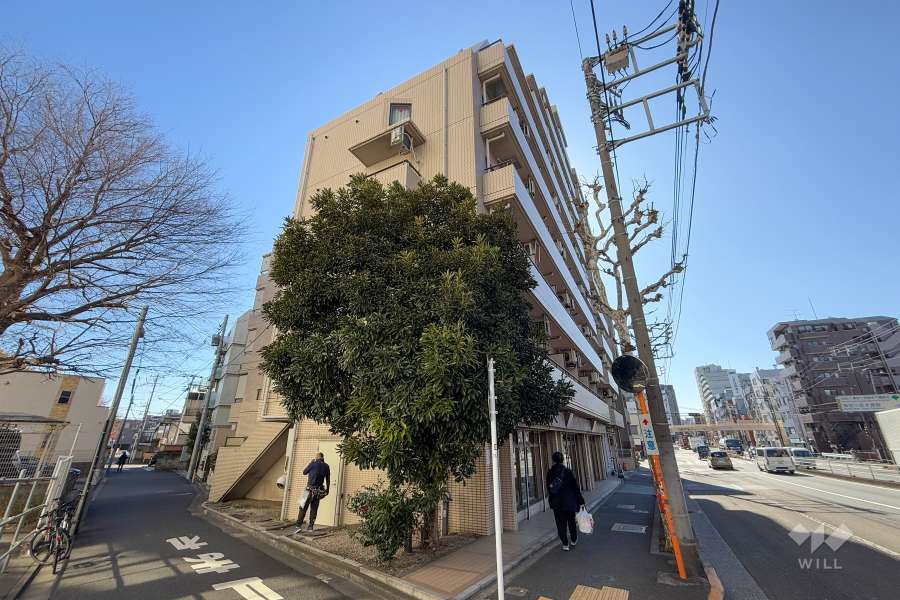 ベルエール方南町の外観（北西側から）