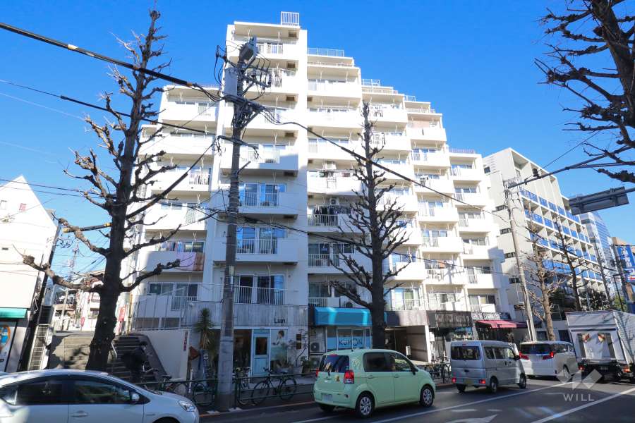 方南町セントラルマンションの外観（南西側から）
