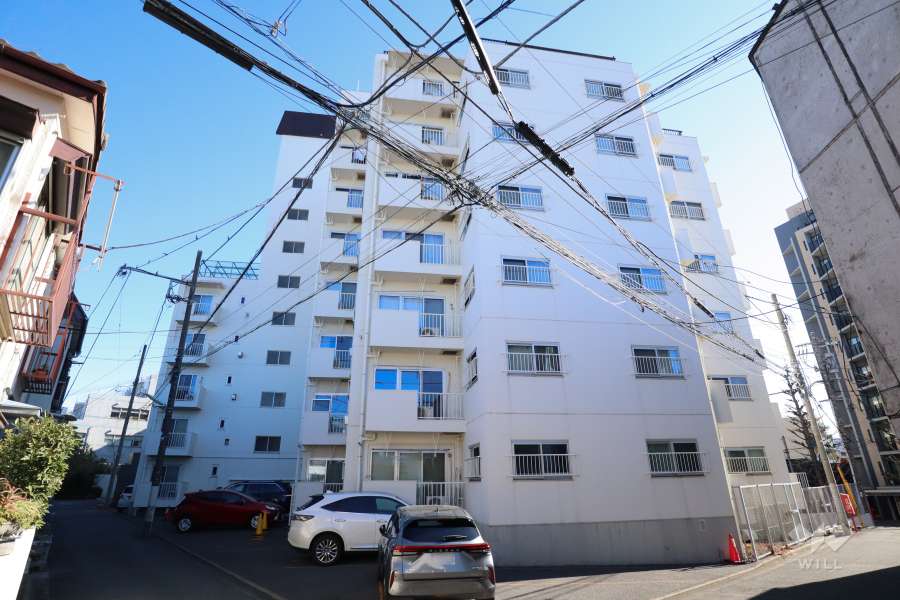 方南町セントラルマンションの外観（北西側から）