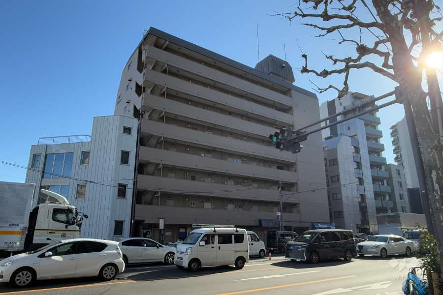 ジャパンハイツ方南の外観（北西側から）