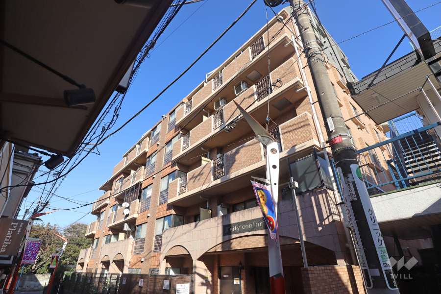 ジェイシティコンフォルトの外観（南西側から）