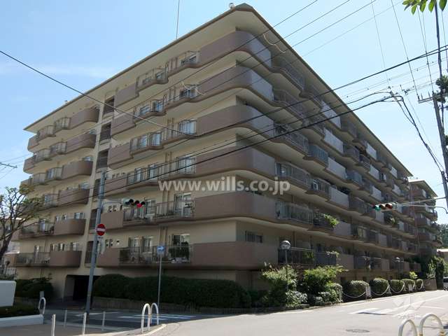 朝日ヶ丘レックスマンション1号棟の外観（北側から）