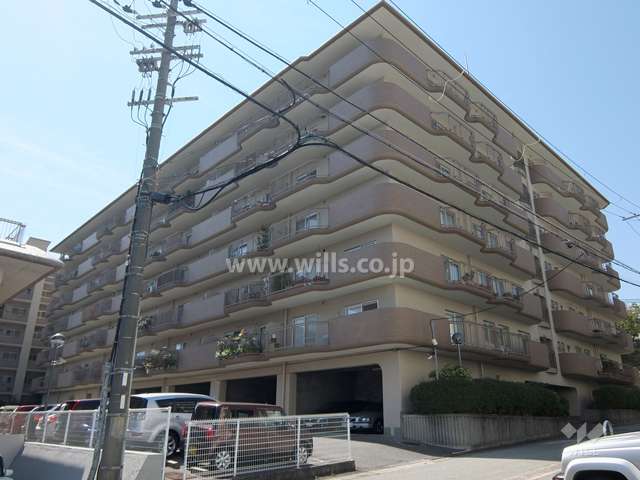 朝日ヶ丘レックスマンション1号棟の外観（東側から）