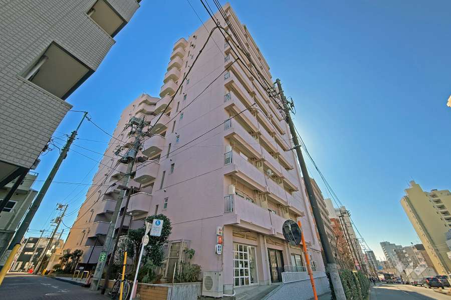 方南町コーポビアネーズの外観（北西側から）