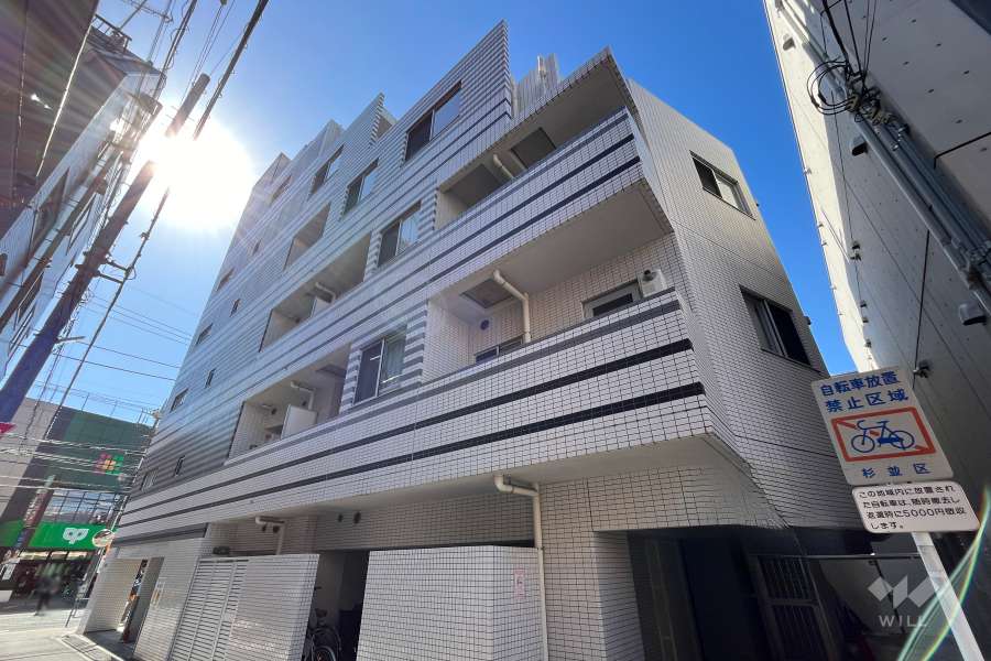 ステージファースト方南町アジールコートの外観（北東側から）