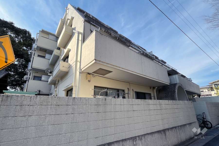 中銀堀ノ内マンシオンの外観（南東側から）