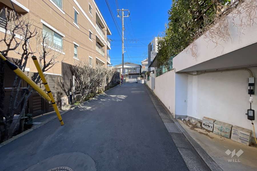 敷地東側の前面道路