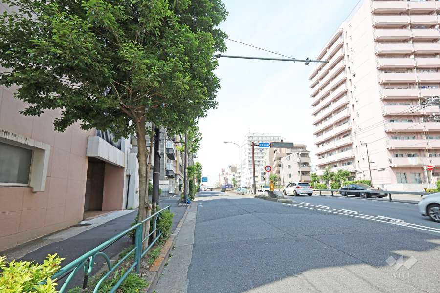 敷地東側の前面道路　