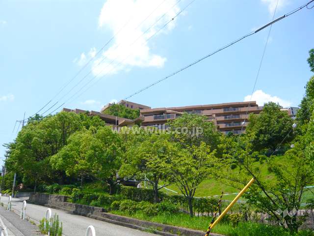 周囲を緑に囲まれています。