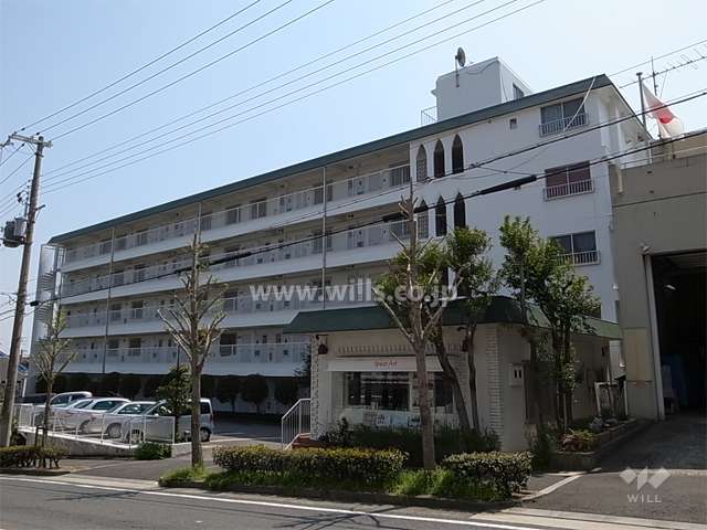 シャンボール芦屋の外観（北西側から）