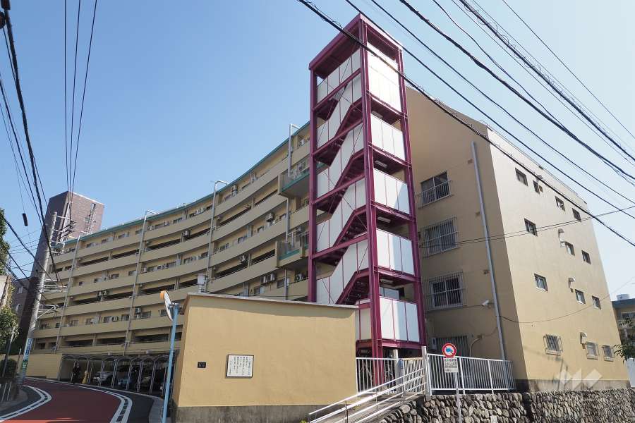 富士見ハイムN棟の外観（北西側から）