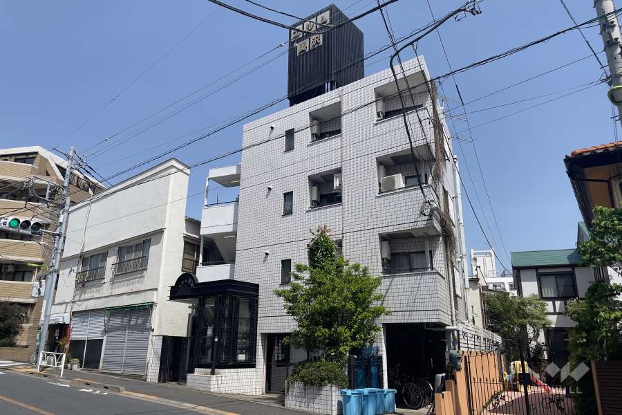 エルム奥沢の外観（南東側から）