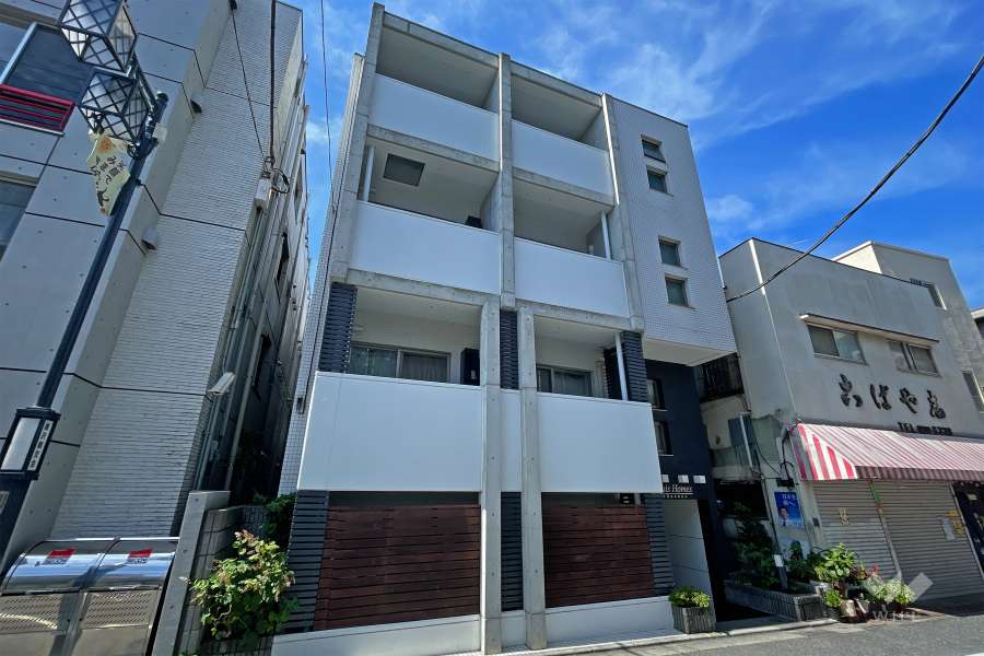 パレホームズ自由が丘の外観（南東側から）