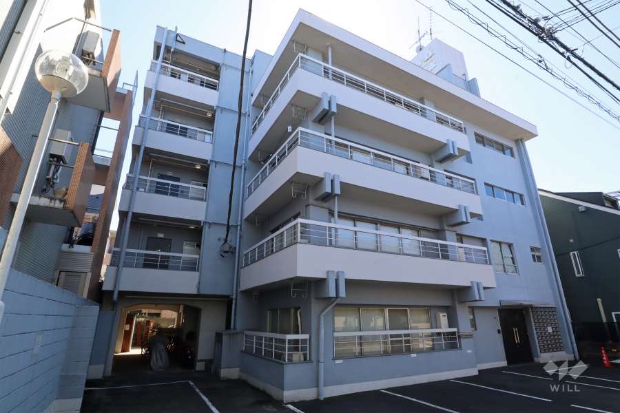 自由ヶ丘第３コーポの外観（北東側から）