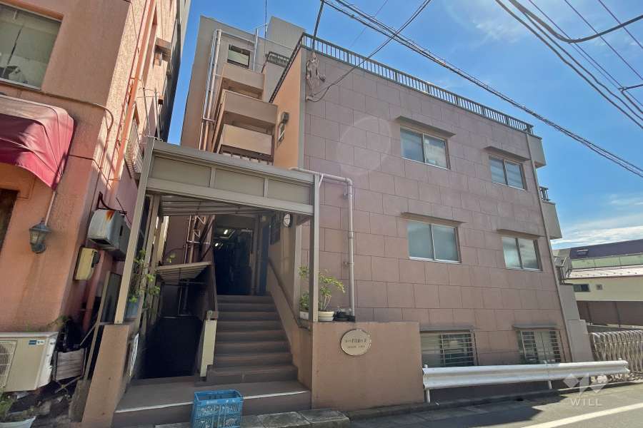 コーポ自由が丘の外観（北西側から）