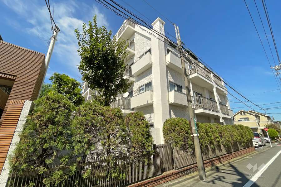 ニュー奥沢ハイツの外観（南東側から）