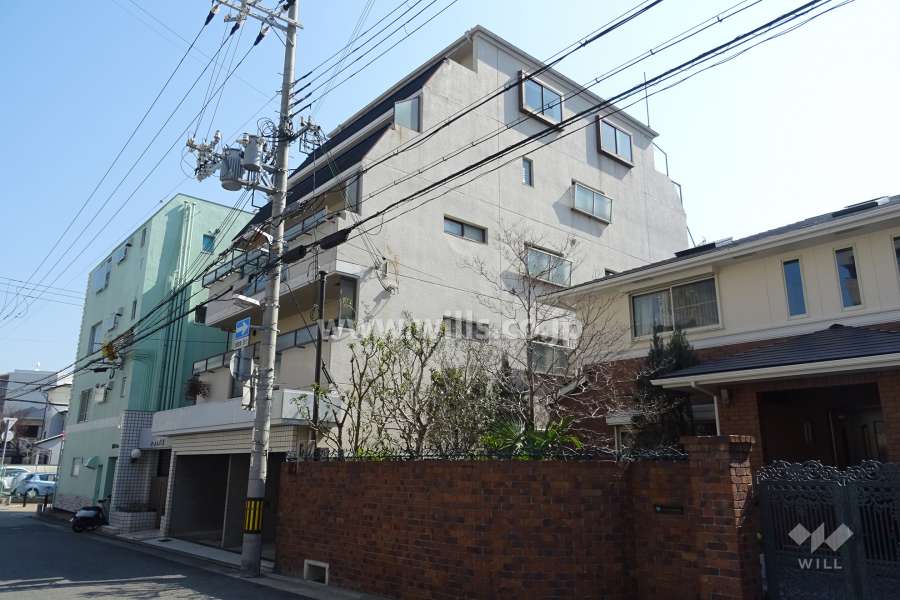 メープル芦屋の外観（北西側から）