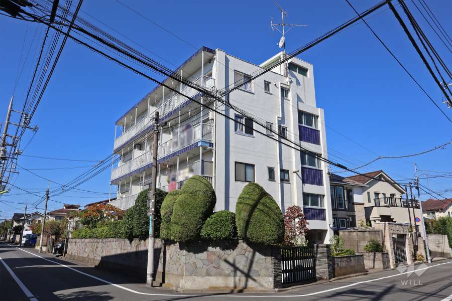 学芸コーポの外観（南東側から）