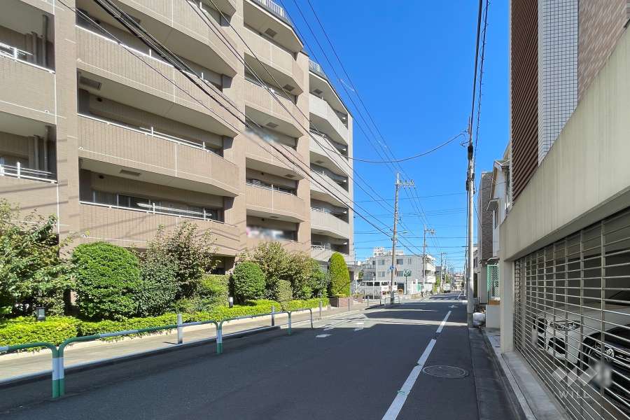敷地南側の前面道路