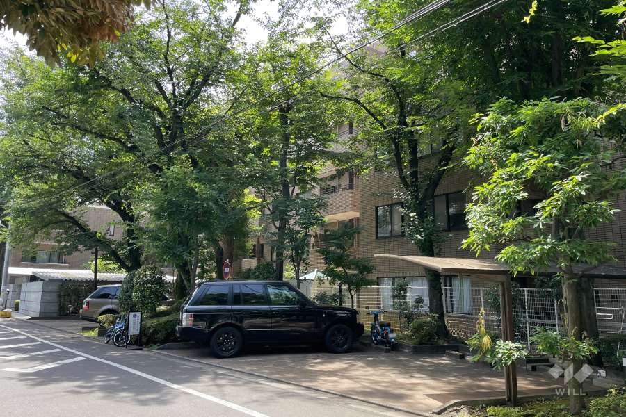 パークハイム下馬の外観（北西側から）