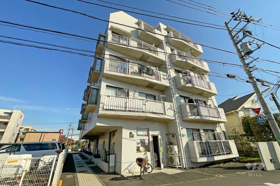 グリュック玉川3の外観（南西側から）