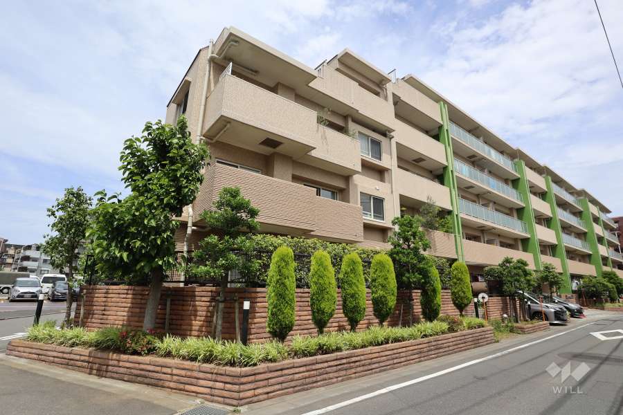 ジェイパークコート二子玉川グランデの外観（南西側から）